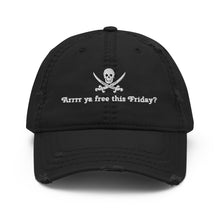 Load image into Gallery viewer, “Argh Pirate” Distressed Dad Hat