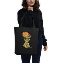 Load image into Gallery viewer, Alien Pizza Eco Tote Bag