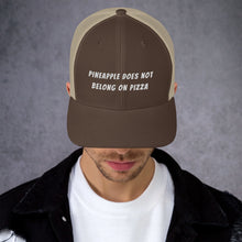 Load image into Gallery viewer, "NO PINEAPPLE PIZZA" Trucker Cap