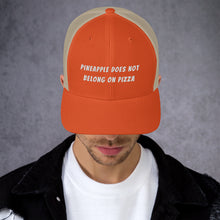 Load image into Gallery viewer, "NO PINEAPPLE PIZZA" Trucker Cap
