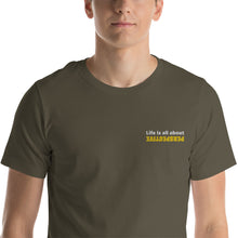 Load image into Gallery viewer, Embroidered "Perspective" Short-Sleeve Unisex T-Shirt