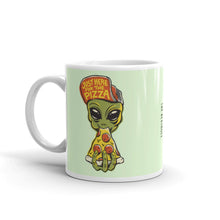 Load image into Gallery viewer, Pizza Alien green glossy mug
