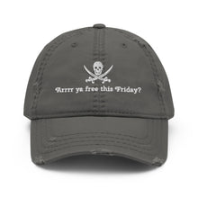 Load image into Gallery viewer, “Argh Pirate” Distressed Dad Hat
